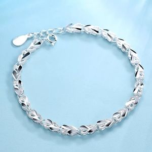 Hot🔥925 Sterling Silver Love Heart Charm Bracelet Party Jewelry For Women Gift